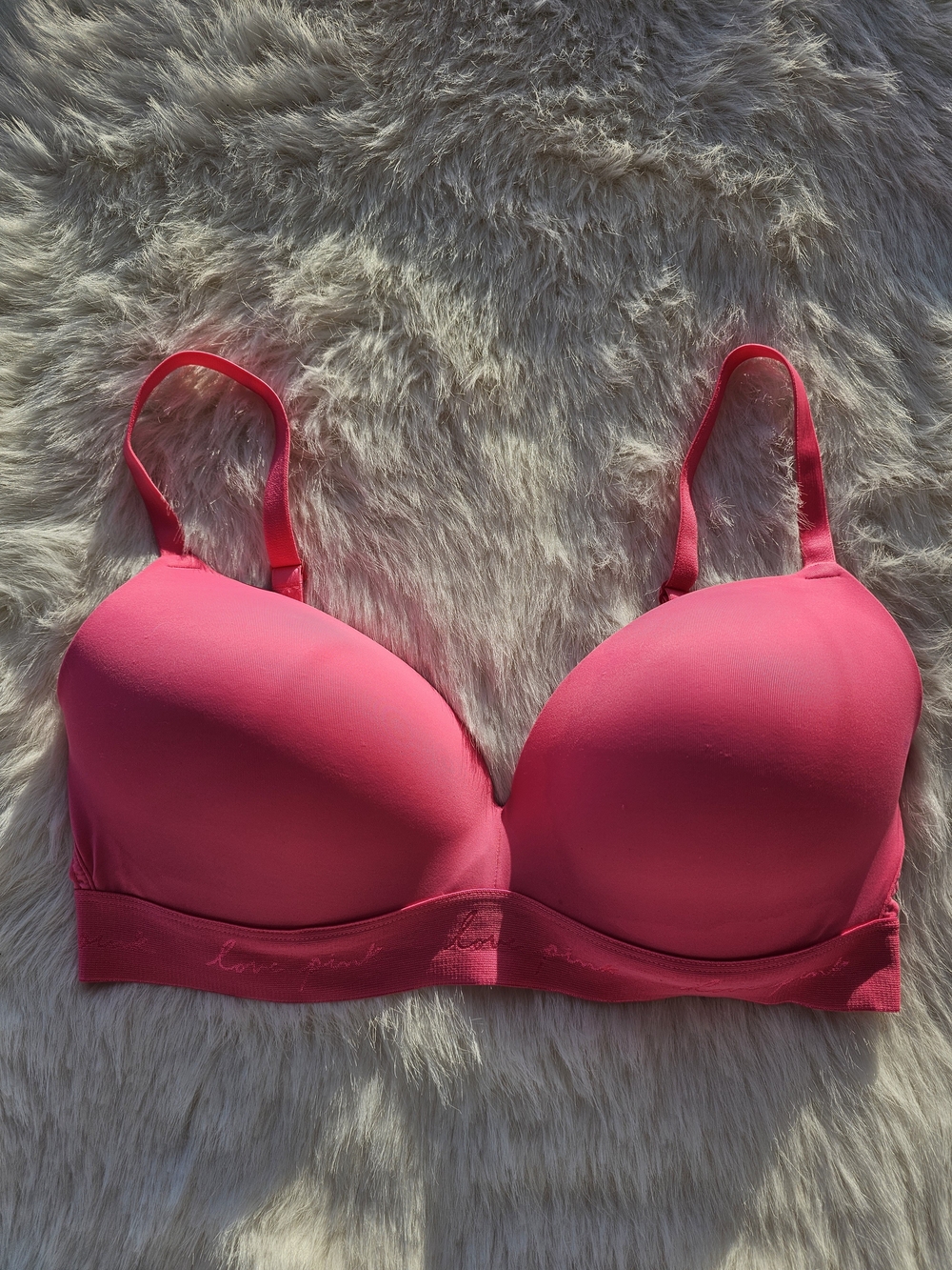 Victoria's Secret Hot Pink Padded T-Shirt Bra